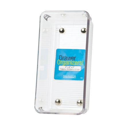 Interdesign iDesign Linus 3 in. H X 6 in. W X 2 in. D Plastic Drawer Organizer 52330